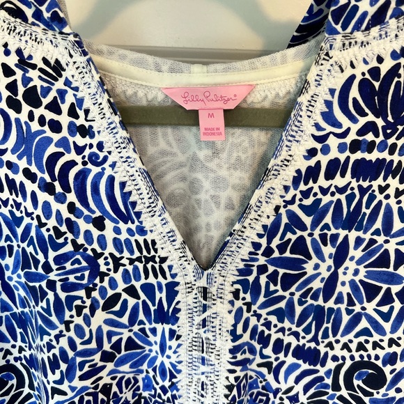 Lily Pulitzer Fringe Harmon Tunic Hoodie- NWOT Size Medium - Picture 4 of 8